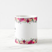 Aquarellfarbene Rosa Braut Kaffeetasse (Mittel)