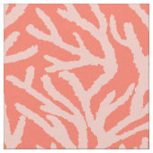 Aquarellfarbene Rosa Koralle an der Biskenküste vo Stoff (Nahaufnahme)