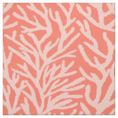 Aquarellfarbene Rosa Koralle an der Biskenküste vo Stoff (Muster)