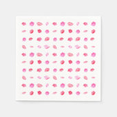 Aquarellfarbene Rosa Lippen. Muster Chic, trendige Serviette (Vorderseite)