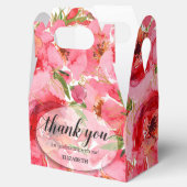 Aquarellfarbene Rosa-Peonies-Brautparty Geschenkschachtel (Geöffnet)