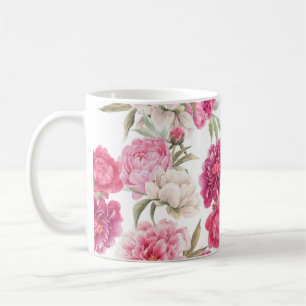 Aquarellfarbene Rosa Zitronen: Blumengeschmack Kaffeetasse