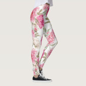 Aquarellfarbene Rosa Zitronen: Blumengeschmack Leggings (Rechts)