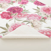 Aquarellfarbene Rosa Zitronen: Blumengeschmack Sherpadecke (3/4)
