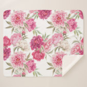 Aquarellfarbene Rosa Zitronen: Blumengeschmack Sherpadecke (Vorderseite (Horizontal))