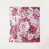 Aquarellfarbene Rose 10 Wandteppich (Vorderseite)