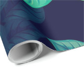 Aquarellfarbene Rose 13 Geschenkpapier (Rolleneckpunkt)