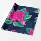 Aquarellfarbene Rose 13 Geschenkpapier (Ungerollt)