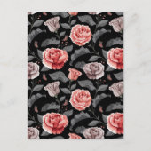 Aquarellfarbene Rose 15 Postkarte (Vorderseite)
