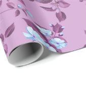 Aquarellfarbene Rose 18 Geschenkpapier (Rolleneckpunkt)