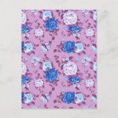 Aquarellfarbene Rose 18 Postkarte (Vorderseite)