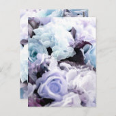 Aquarellfarbene Rose 26 Postkarte (Vorne/Hinten)