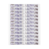 Aquarellfarbene Rose 28 (Bogen)