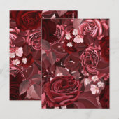 Aquarellfarbene Rose 35 Postkarte (Vorne/Hinten)