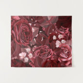Aquarellfarbene Rose 35 Wandteppich (Vorderseite (Horizontal))