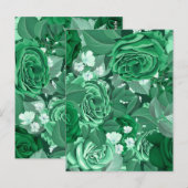 Aquarellfarbene Rose 36 Postkarte (Vorne/Hinten)