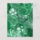 Aquarellfarbene Rose 36 Postkarte (Vorderseite)