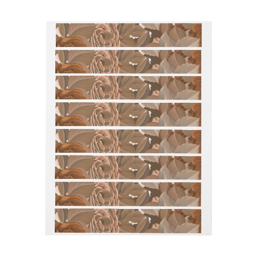 Aquarellfarbene Rose 37 (Bogen)