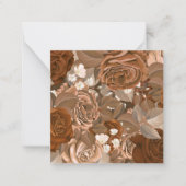 Aquarellfarbene Rose 37 Mitteilungskarte (Vorderseite)