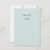 Aquarellfarbene Rose, Einladung zur Hochzeit (Rückseite)