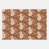 Aquarellfarbene Rose Geschenkpapier Set (Vorderseite)