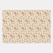 Aquarellfarbene Rose Geschenkpapier Set (Vorderseite)