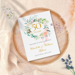 Aquarellfarbene Rose Grüne Weinkarte UAWG RSVP Karte