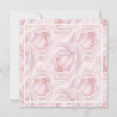 Aquarellfarbene Rose in hellrosa, cremefarbene Hoc Einladung (Rückseite)