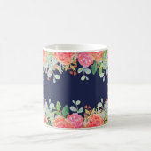 Aquarellfarbene Rose Kaffeetasse (Mittel)