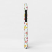 Aquarellfarbene Rose mit Monogramm Case-Mate iPhone Hülle (Hinten/Links)