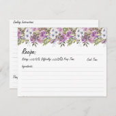 Aquarellfarbene Rose Personalisiert Blumenfamilien (Vorne/Hinten)