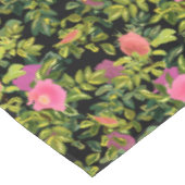 Aquarellfarbene Rose Rosa Blume botanischer Blumen Tischdecke (Schrägansicht)