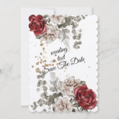 Aquarellfarbene Rose Spring Bouquet Liebe Einladun Einladung (Vorderseite)