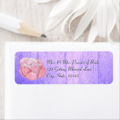 Aquarellfarbene Rose Sukkulent Rustikal Lila (Insitu)