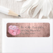 Aquarellfarbene Rose Sukkulent Rustikale Pfirsich (Insitu)