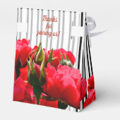 Aquarellfarbene Rote Rosen Derby Horses Stripes Ze Geschenkschachtel (Rückseite)