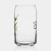 Aquarellfarbene schwarze und grüne Oliven auf eine Dosenglas (Links)