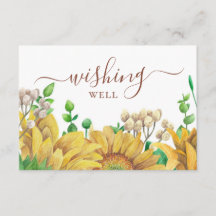 Aquarellfarbene Sonnenblumen, die sich gut wünsche