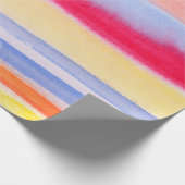 Aquarellfarbene Streifen.Streifen,Aquarell,Aqua Geschenkpapier (Ecke)