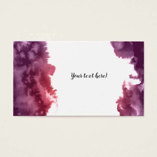 Aquarellfarbene, strukturierte Karte. (Vorderseite)