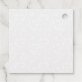 Aquarellfarbene Tulpen und Affodien 16 . Geburtsta Geschenkanhänger (Rückseite)