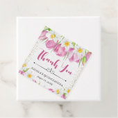 Aquarellfarbene Tulpen und Affodien Quinceanera Geschenkanhänger (Beispiel)