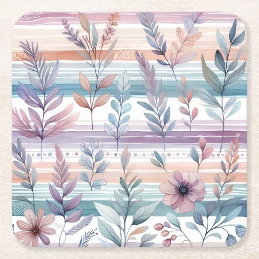 Aquarellfarbene Untersetzer (Vorderseite)