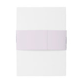 Aquarellfarbene violette Blumen. Hochzeit der Lava Einladungsbanderole (Rückseitenbeispiel)