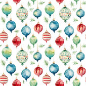 Aquarellfarbene Weihnachtsbaumdecke Fleecedecke