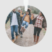 Aquarellfarbene Weihnachtsbäume Ornament (Rückseite)