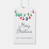 Aquarellfarbene Weihnachtsweihnachtsweih Geschenkanhänger (Vorderseite)