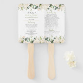 Aquarellfarbene Weißspitzen und Rose Fächer (Vorne und Hinten)