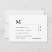 Aquarellfarbene Wildblume Hochzeitsstimmung RSVP Karte (Rückseite)