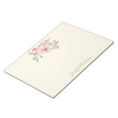 Aquarellfarbene Wildblume Pinselstrich Notizblock (angewinkelt)